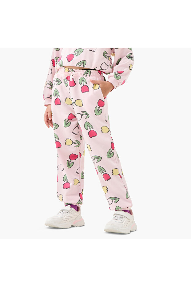 Drawstring Waist Joggers with Pockets - 1