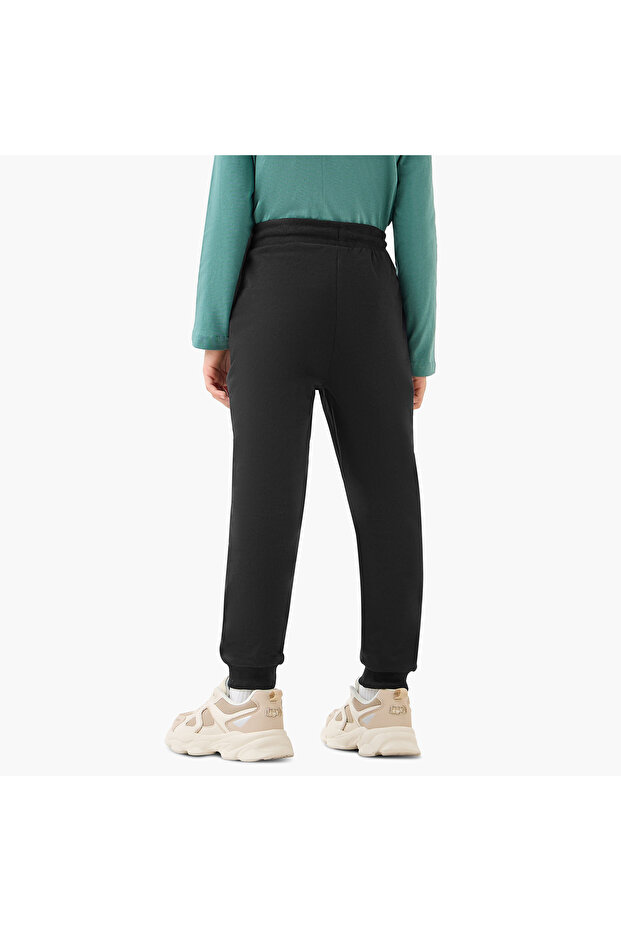 Panelled Joggers with Drawstring Closure - 4
