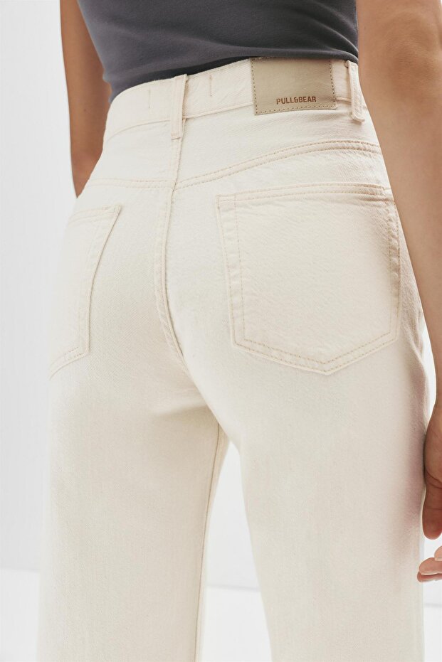 Yüksek bel straight fit jean - 7