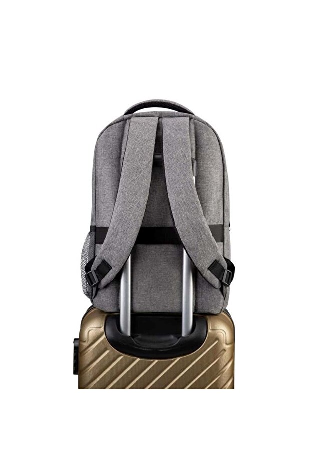 حقيبة ظهر للكمبيوتر المحمول مقاس 15.6 بوصة W504 باللون الرمادي - 3