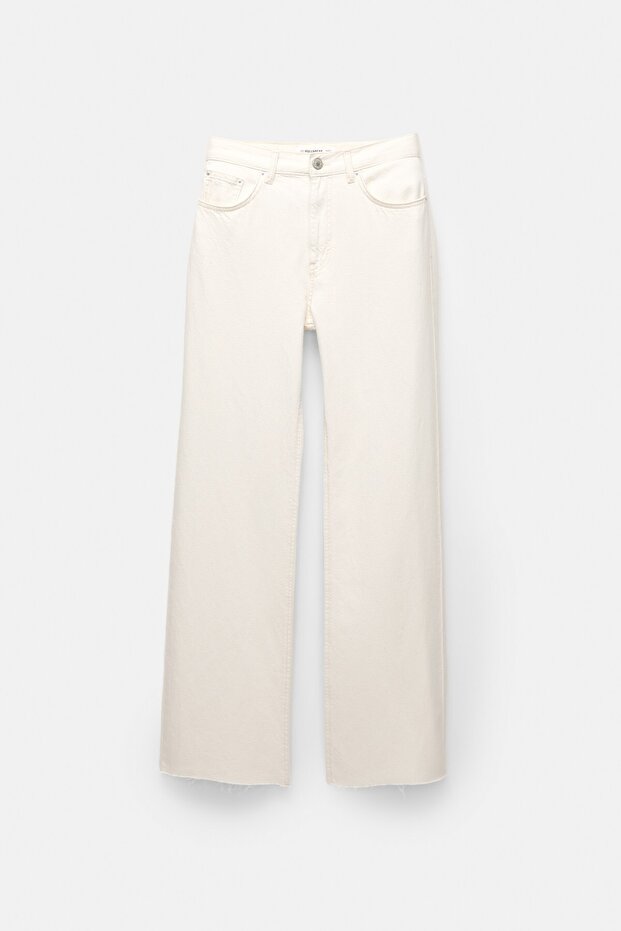 Yüksek bel straight fit jean - 8