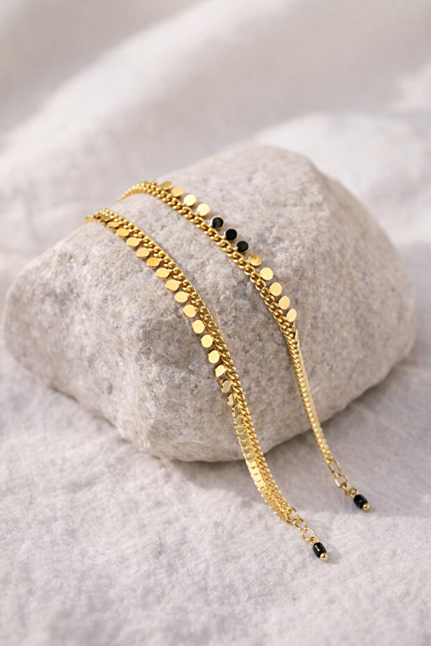 Pull Çelik Gold Kolye - 2