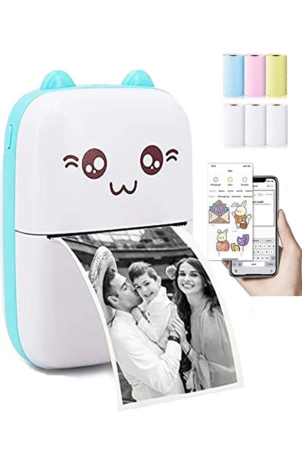 Cute Cartoon Mini Printer Set - 1