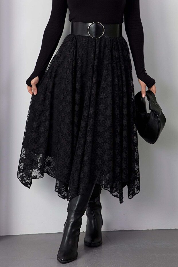 Dilimli Dantel Etek DKS1379 - 2