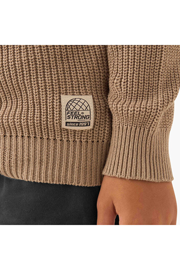 High Neck Pullover with Long Sleeves - 5