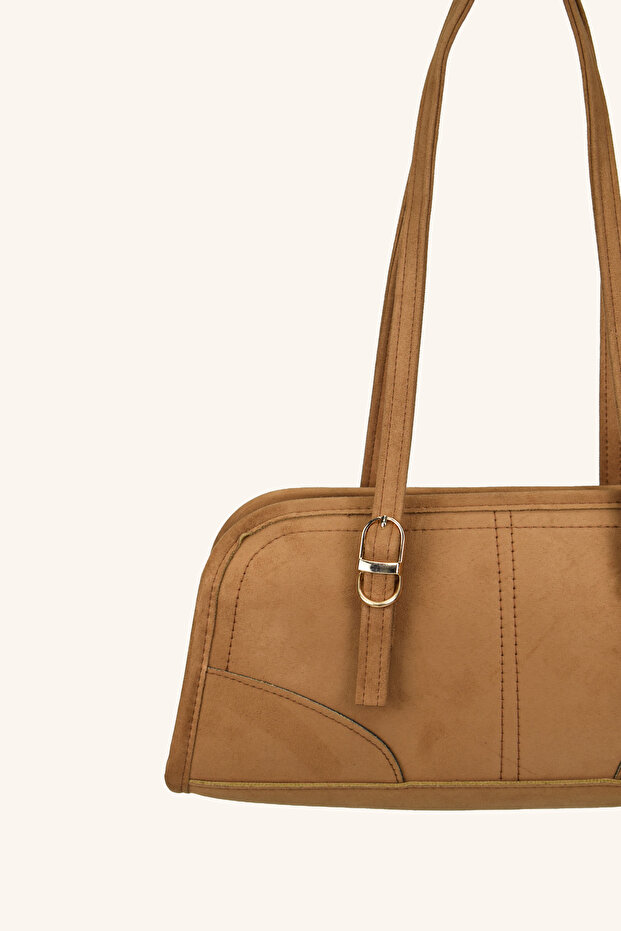 Chic Model Süet Baget Çanta - Taba - 2