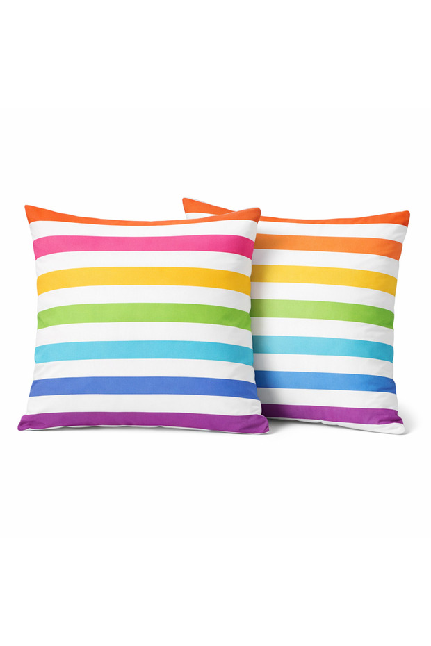 Decorative Throw Pillow 100% Cotton 40X40 cm Flannel Flannel Rainbow Shine
