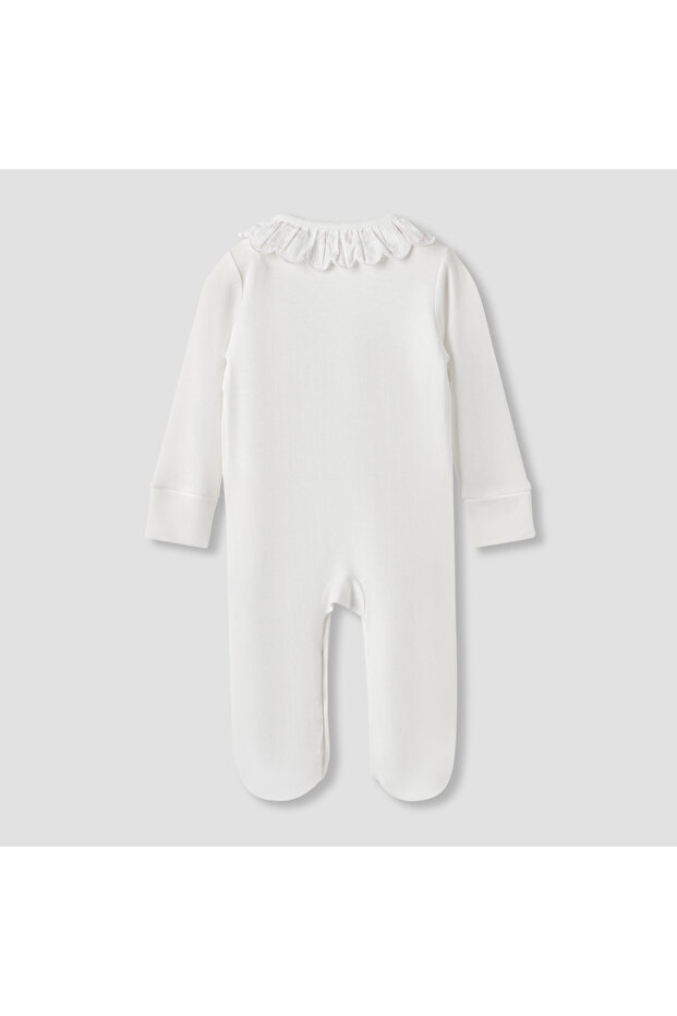 طقم نوم مطبوع بياقة وأزرار للإغلاق - 2