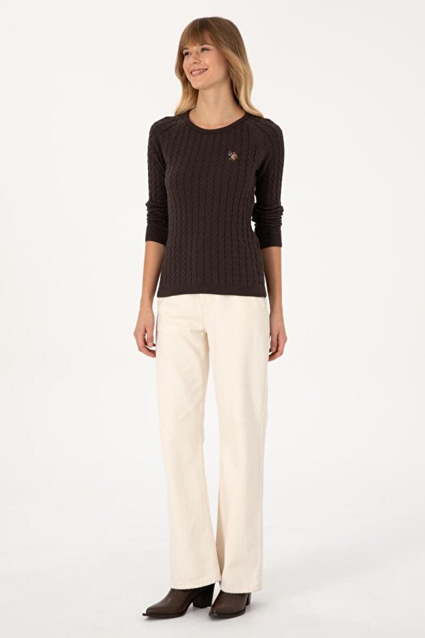 Us Polo Women's Sleeve Cuffed Sweater - 3