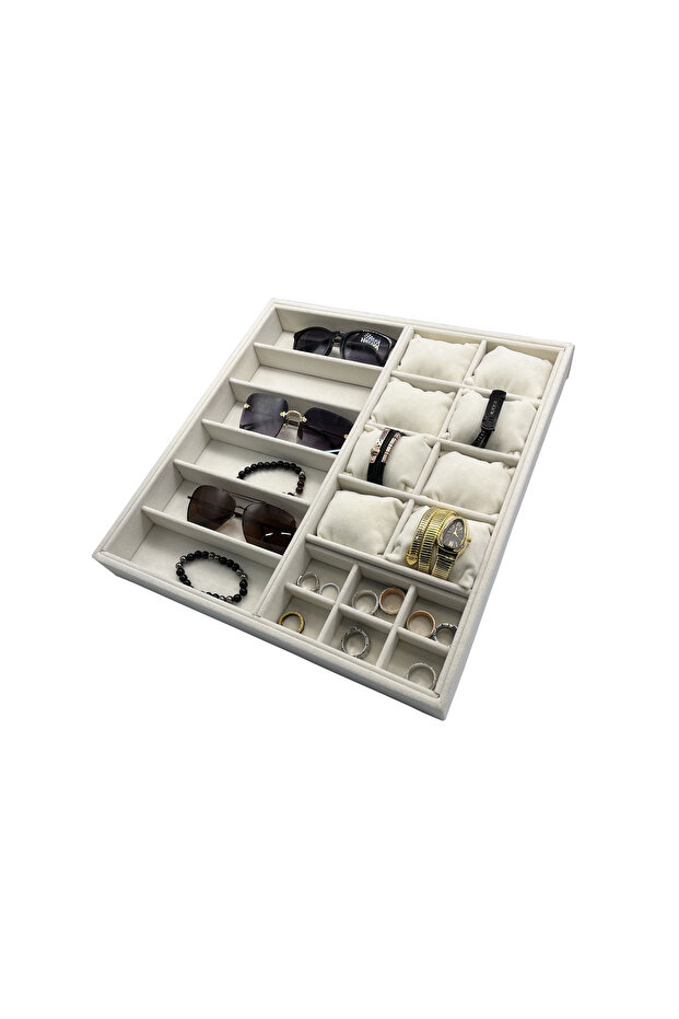 Glasses Watch Necklace Ring Earring Jewelry Box