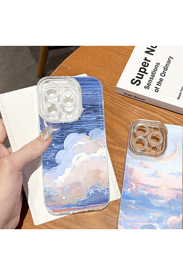 غطاء متوافق مع آيفون 14 بلس مع حماية للكاميرا، غطاء سيليكون شفاف فائق النحافة - 5