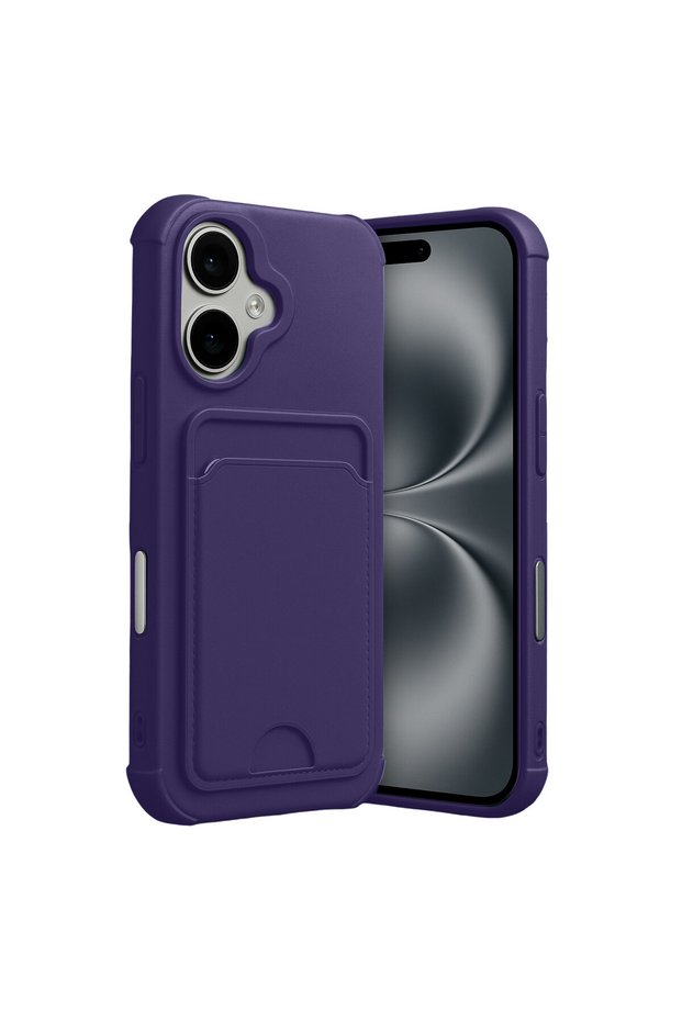 iPhone 17 Compatible Case with Card Holder and Business Card Slot, Slim Design, Colorful Soft Cover