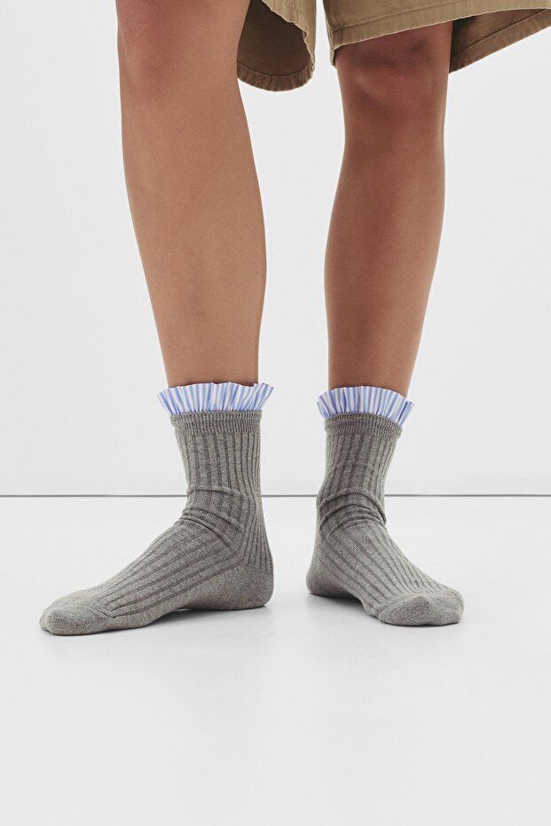 Karma Kumaş Çorap - 2