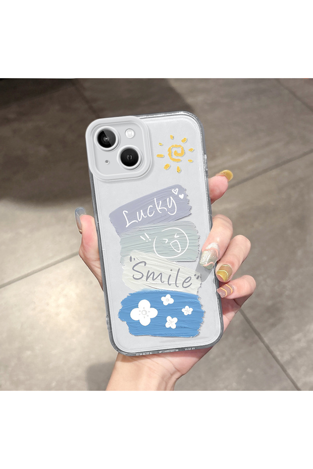 iPhone 13 Compatible Case Camera Protected Transparent Ultra Thin Silicone Cover