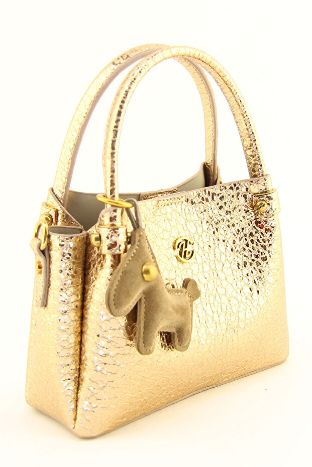 Women's Copper Small Size Mascot Three-Eyed Handbag