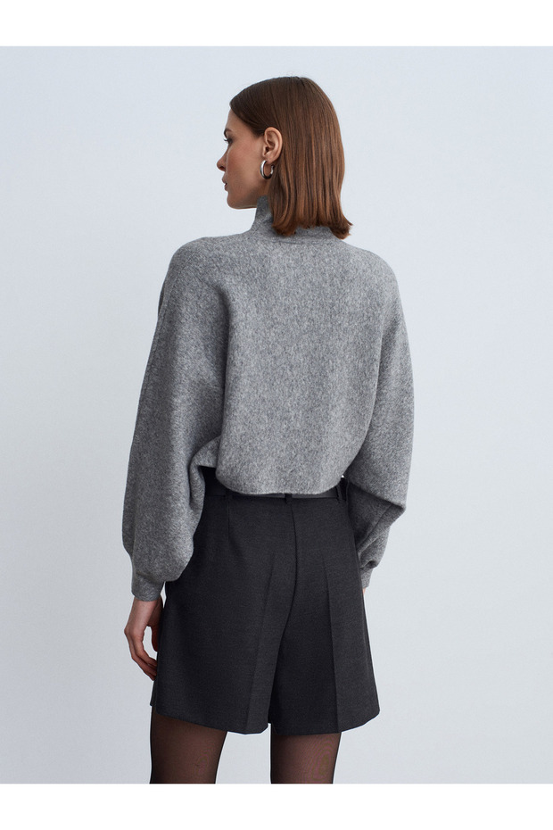 72232 Belted Shorts-Black - 5