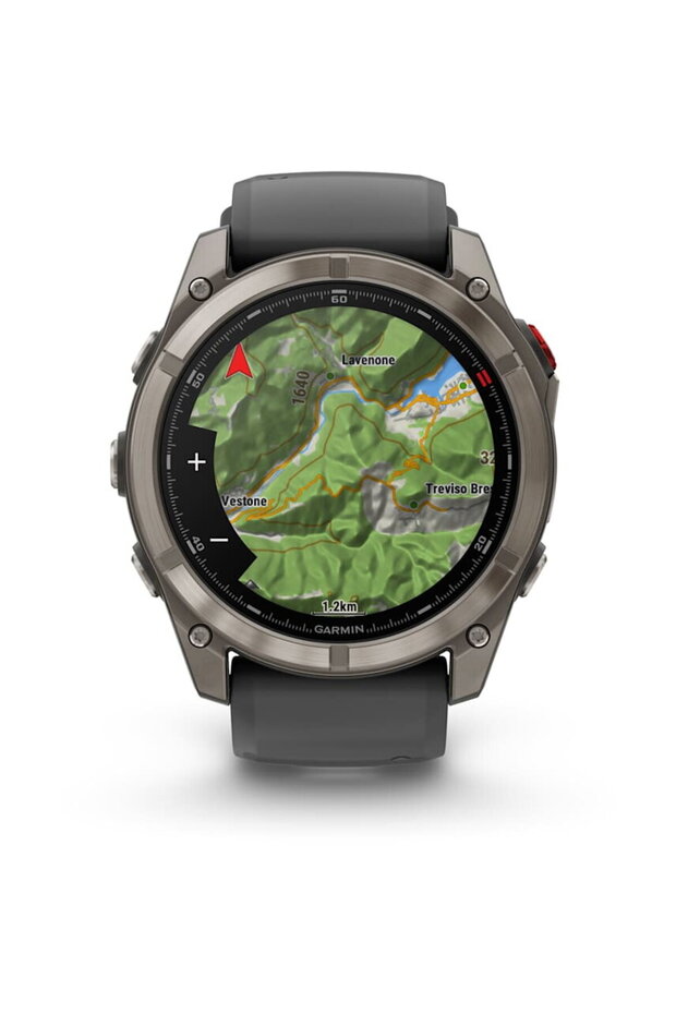 fenix 8 Pro 51 mm, AMOLED, Sapphire, Titanium with Graphite/black silicone band - 5