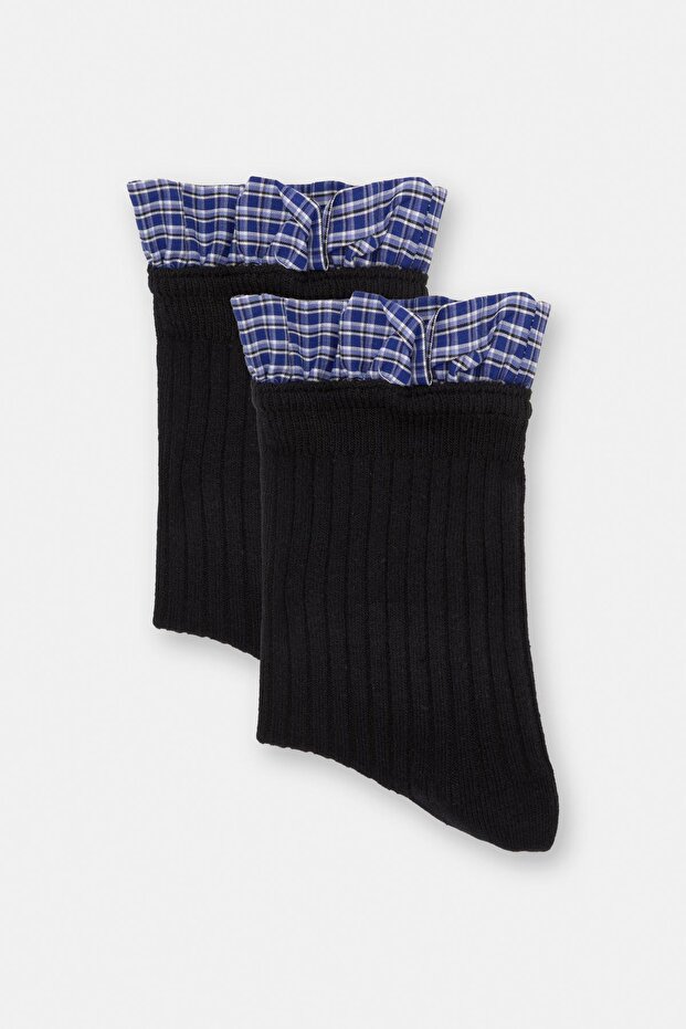 Karma Kumaş Çorap - 3