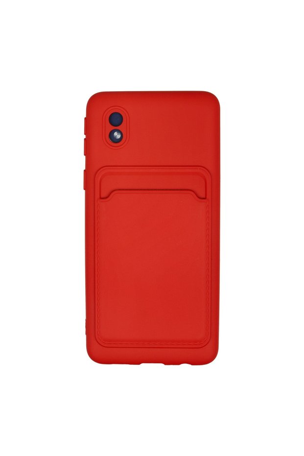 Samsung Galaxy A01 Core Compatible Case with Card Holder and Business Card Slot, Slim Design, Colorful Soft Cover