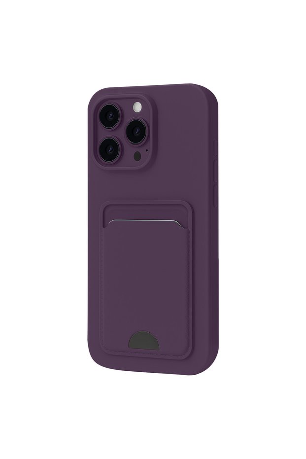 iPhone 16 Pro Max Compatible Case with Card Holder and Business Card Slot, Slim Design, Colorful Soft Cover