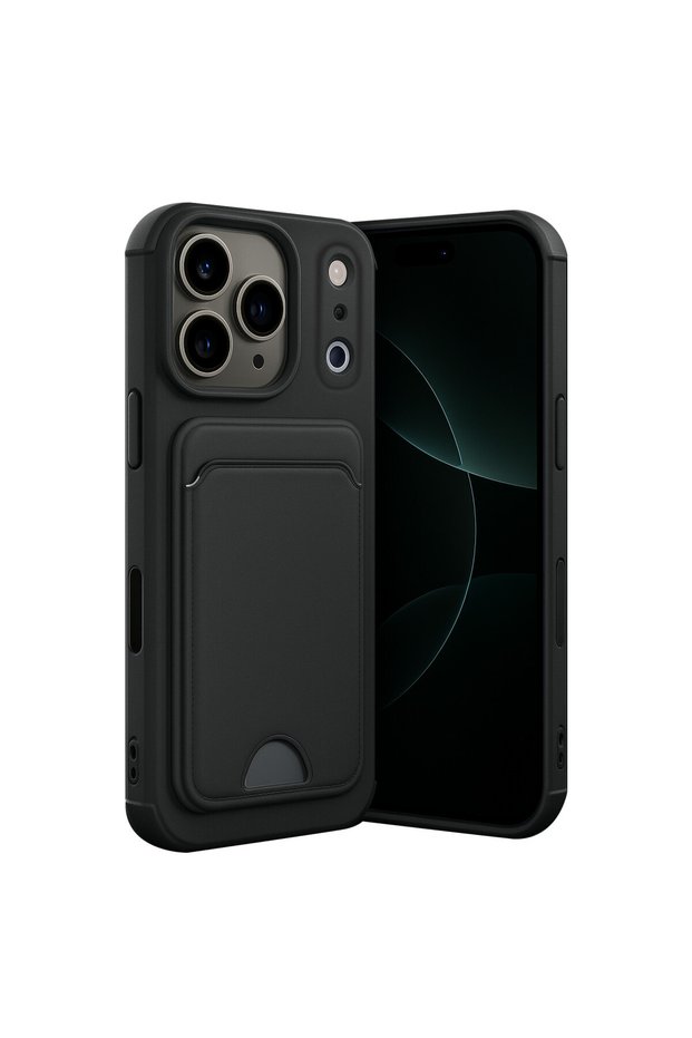 iPhone 17 Pro Max Compatible Case with Card Holder and Business Card Slot, Slim Design, Colorful Soft Cover