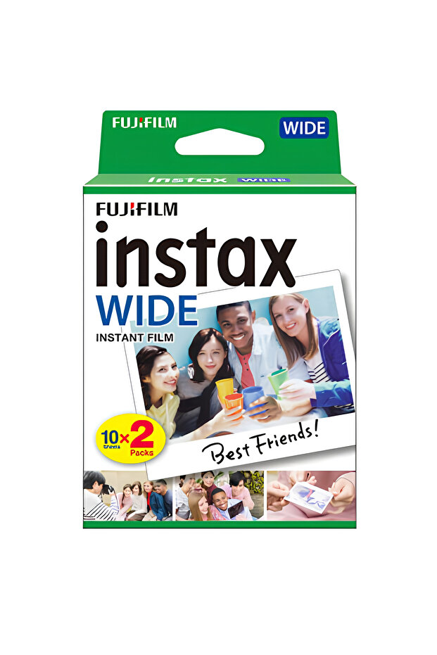 Instax WIDE Camera Instant Film Photo Paper for Instax WIDE300, 20 Sheets - White