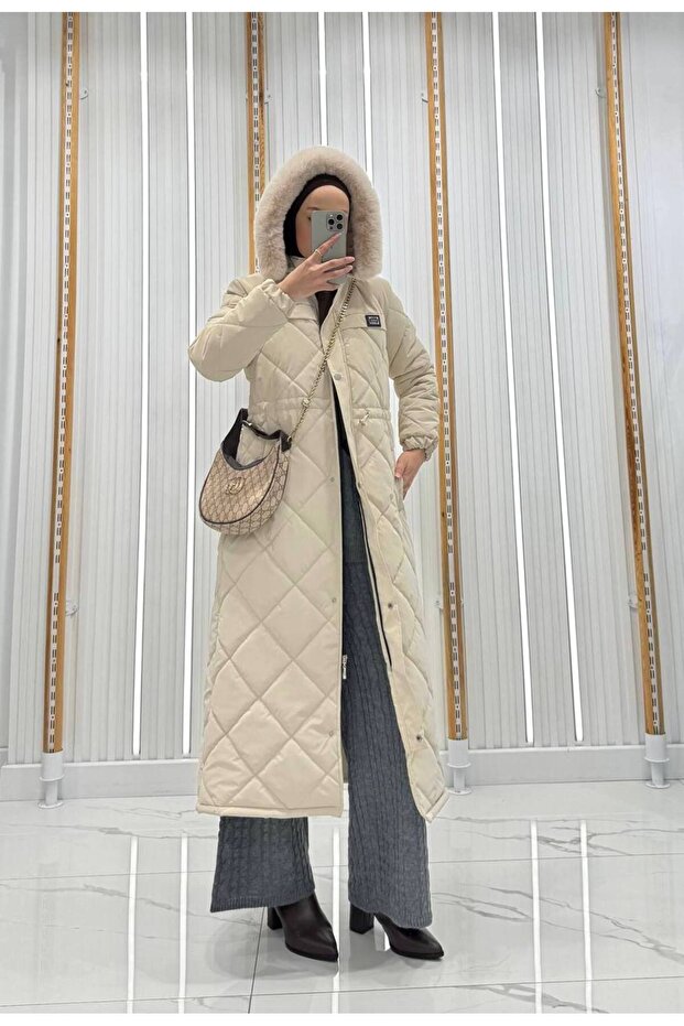 Kapitone şişme mont - 3