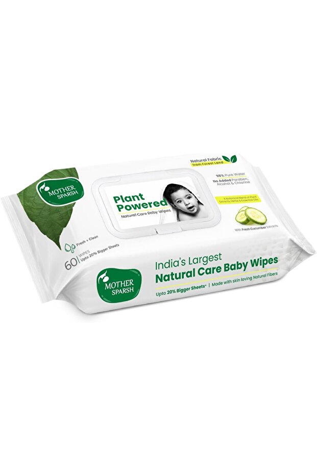 Natural Care Baby Wipes 60 pcs