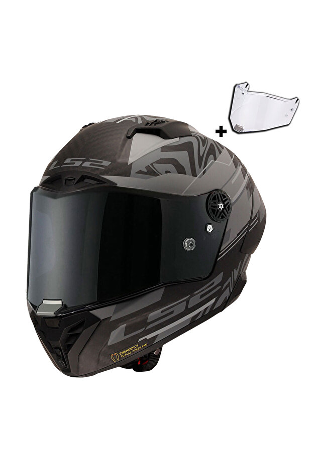 THUNDER KARBON GP AERO POLAR SİYAH KASK - 6