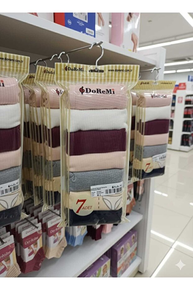 7'li Fitilli Pamuklu Kilot - 1