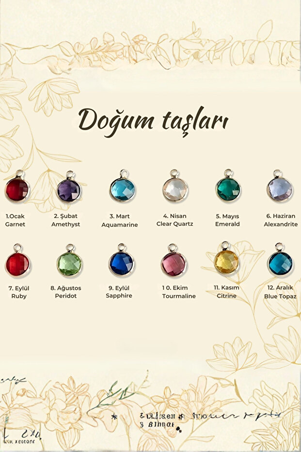 Disk İsimli veya Harf Gümüş Kolye - 6