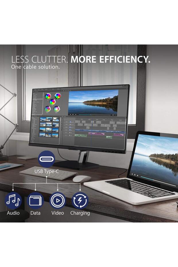 TD2455 24 Inch 1080p IPS 10-Point Multi Touch Screen Monitor with Advanced Dual-Hinge Ergonomicst - 2