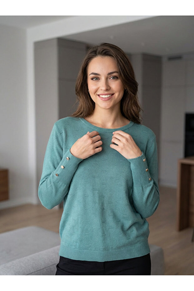 Soft touch sweater with pattern - 1