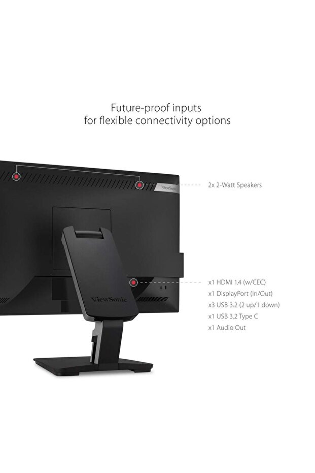 TD2455 24 Inch 1080p IPS 10-Point Multi Touch Screen Monitor with Advanced Dual-Hinge Ergonomicst - 6