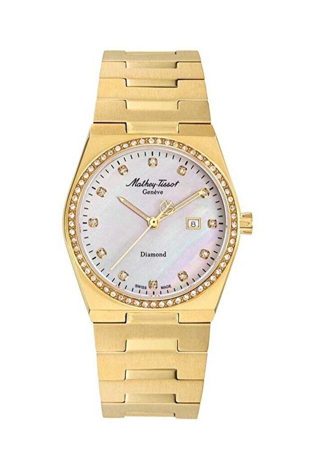 Zeus Lady Diamond Quartz White Dial Watch