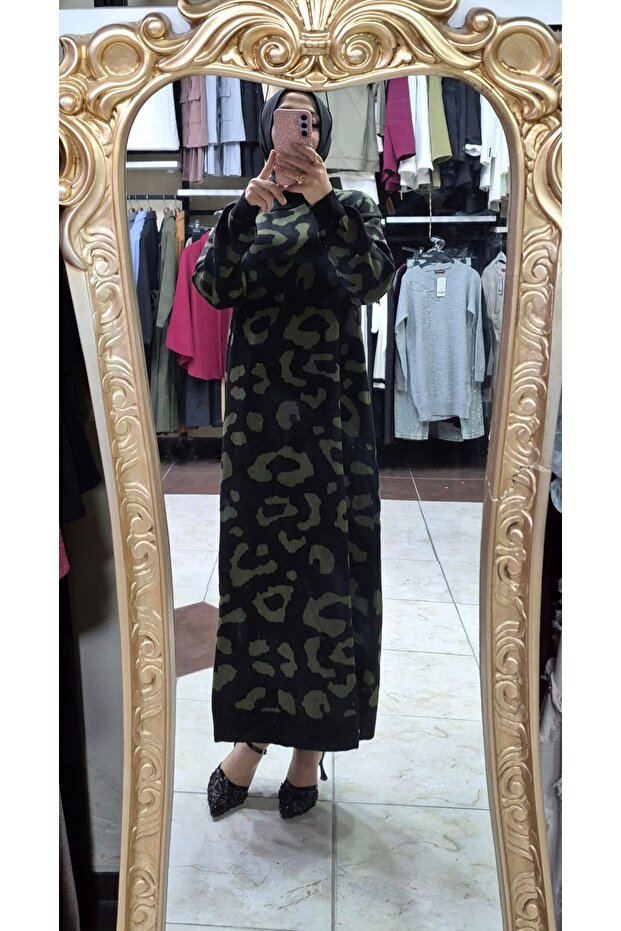 Patterned knit dress - 3