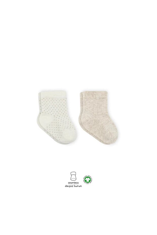 عبوة من 2 جوارب قطنية ممشطة 10103 - 1