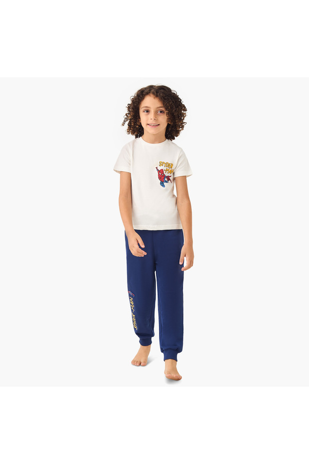 Spider-Man Print T-shirt and Pyjama Set