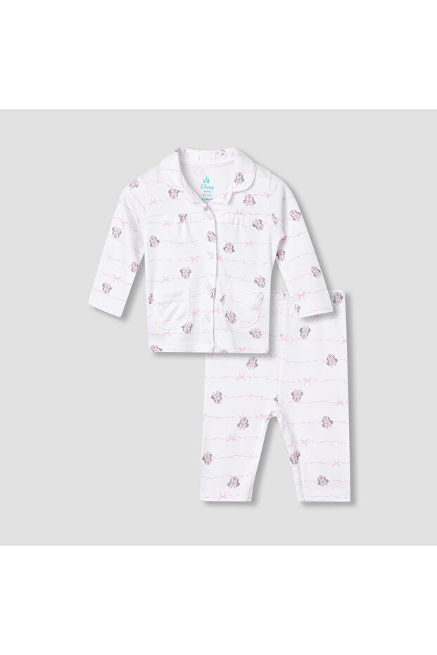 Minnie Mouse Print Shirt and Pyjama Set
