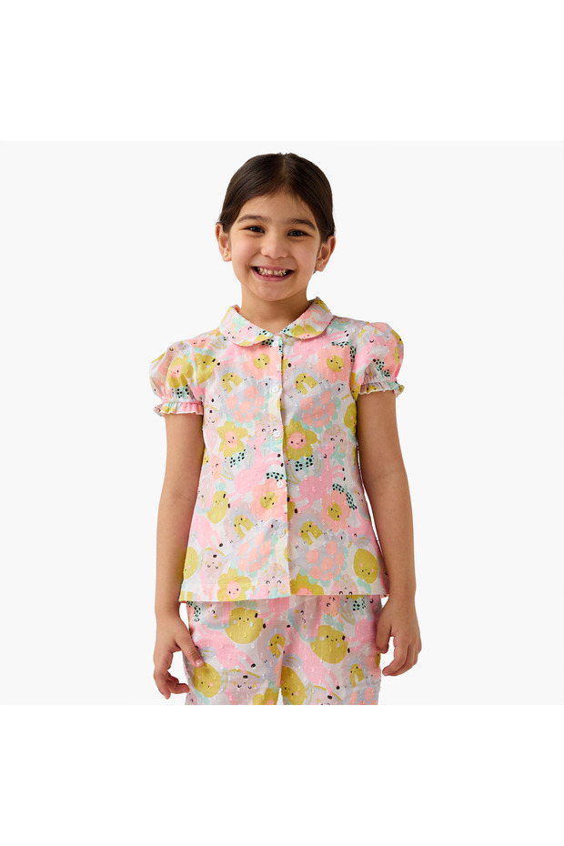 طقم قميص وبيجامة مطبوع - 2