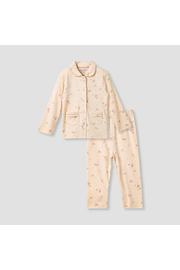 Floral Print Shirt and Pyjama Set