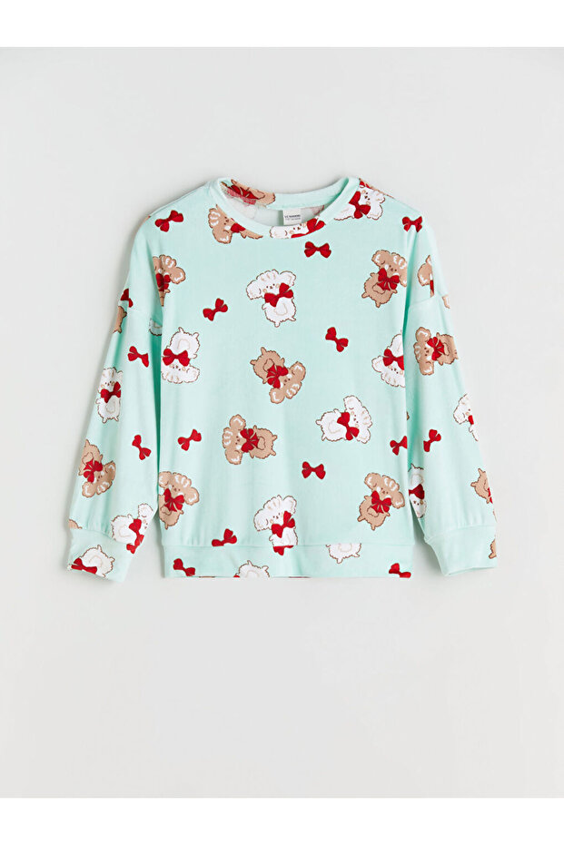 Zero Roba Collar Embroidered Girls' Pajama Top from Uzg Store for Style Enthusiasts