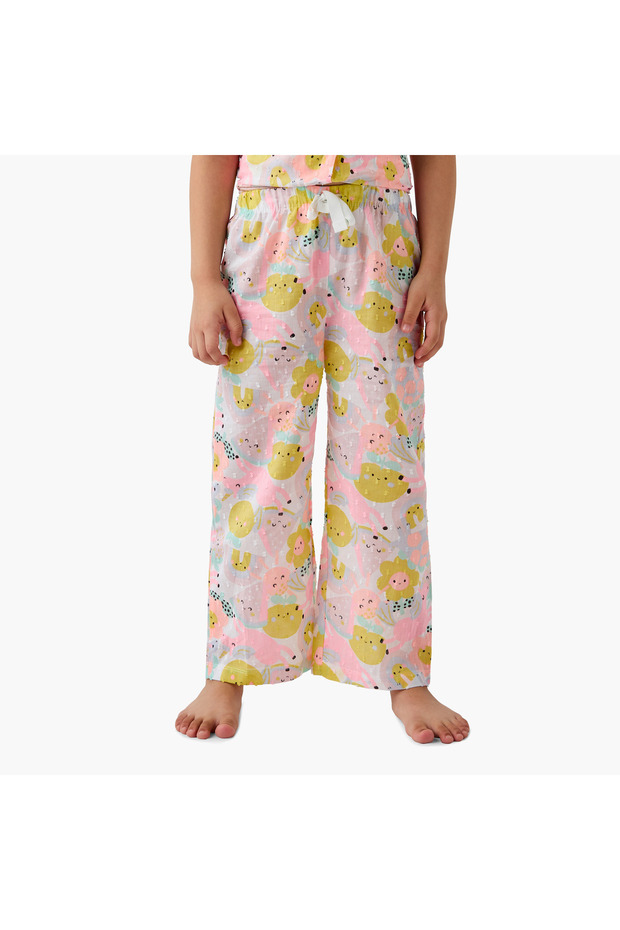 طقم قميص وبيجامة مطبوع - 3