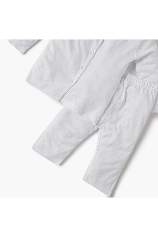 طقم قميص وبيجامة سادة - 5