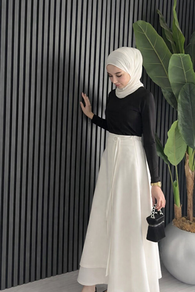 bağlamalı scuba etek - 2