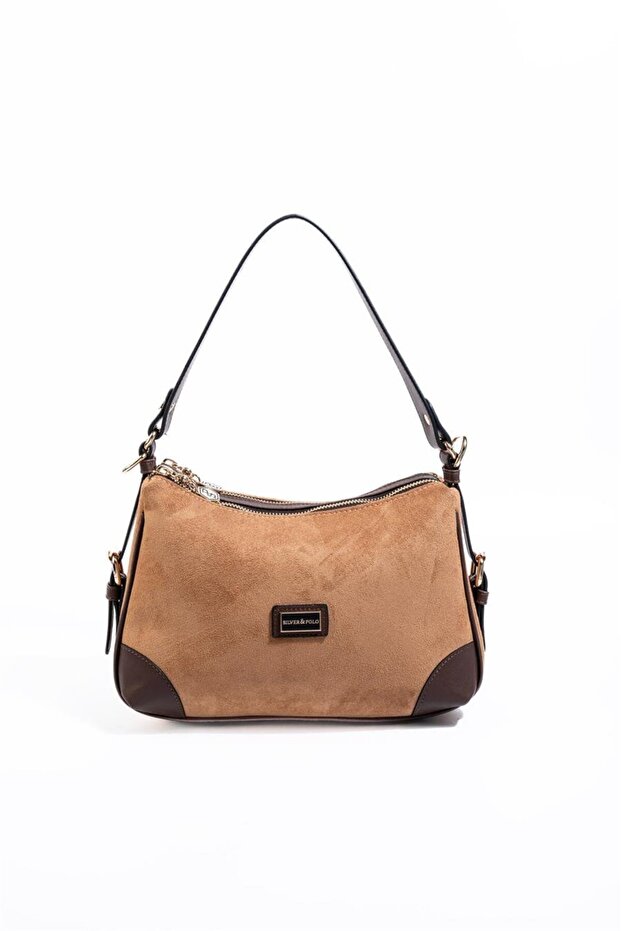 Taba - Brown Suede Women's Shoulder Bag Sp1269