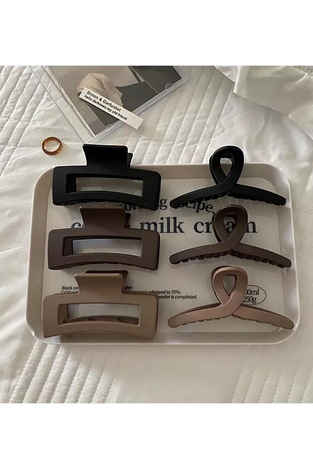 Women's Dual Model Black Brown Tones 6-Piece Set