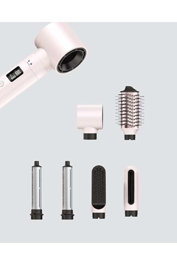 Motorized lcd display hair styling kit - 4
