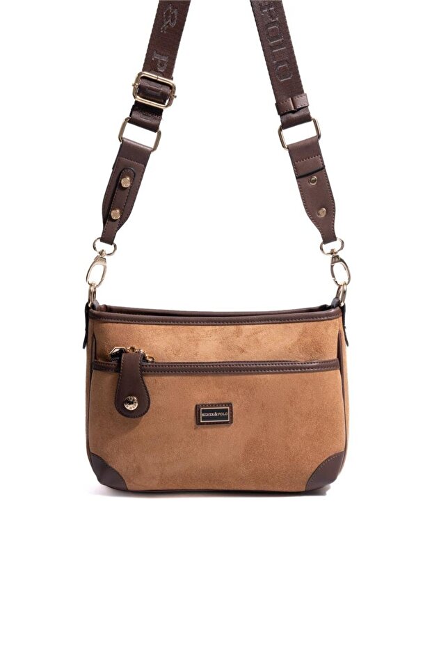 Taba - Brown Suede Women's Crossbody Bag Sp1160