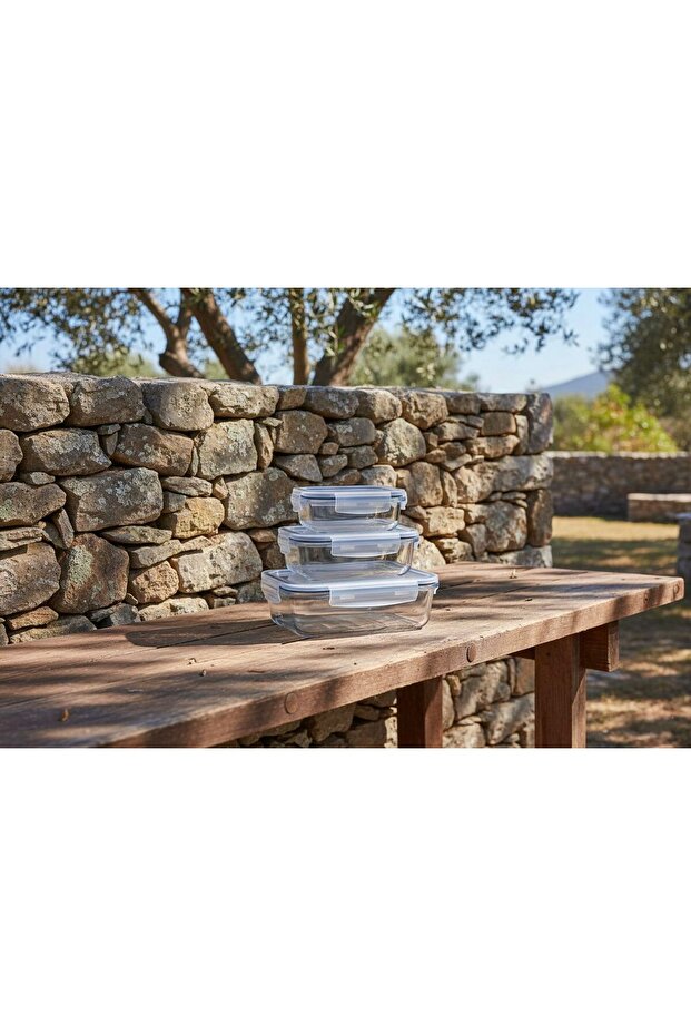 3'lü Mini Saklama Kabı Seti - 2